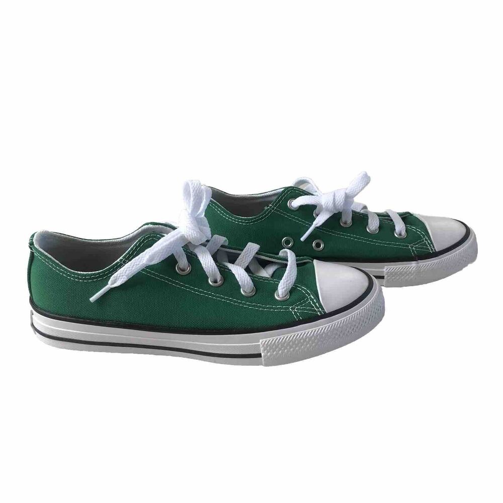 CONVERSE ALL STAR Amazon Green Canvas Low Top Sneakers Youth Size 2 - 20.5 CM